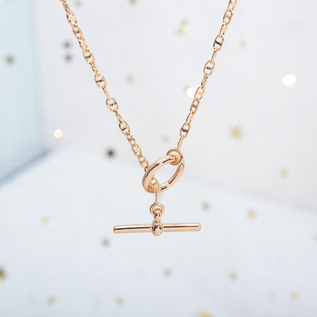 [Kincade Jewelery]ECHAPPEE NECKLACE PINK GOLD