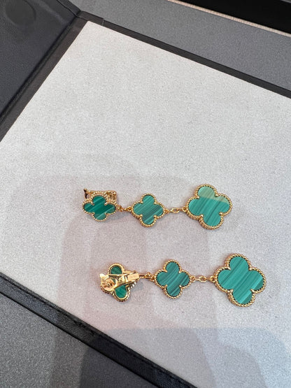 [Kincade Jewelery]Kincade MALACHITE 3 MOTIFS GOLD