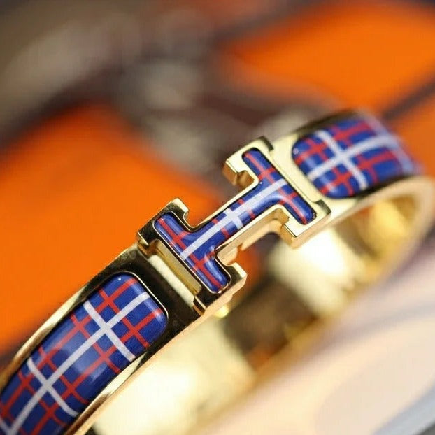 [Kincade Jewelery]H TARTAN BRACELET 12MM