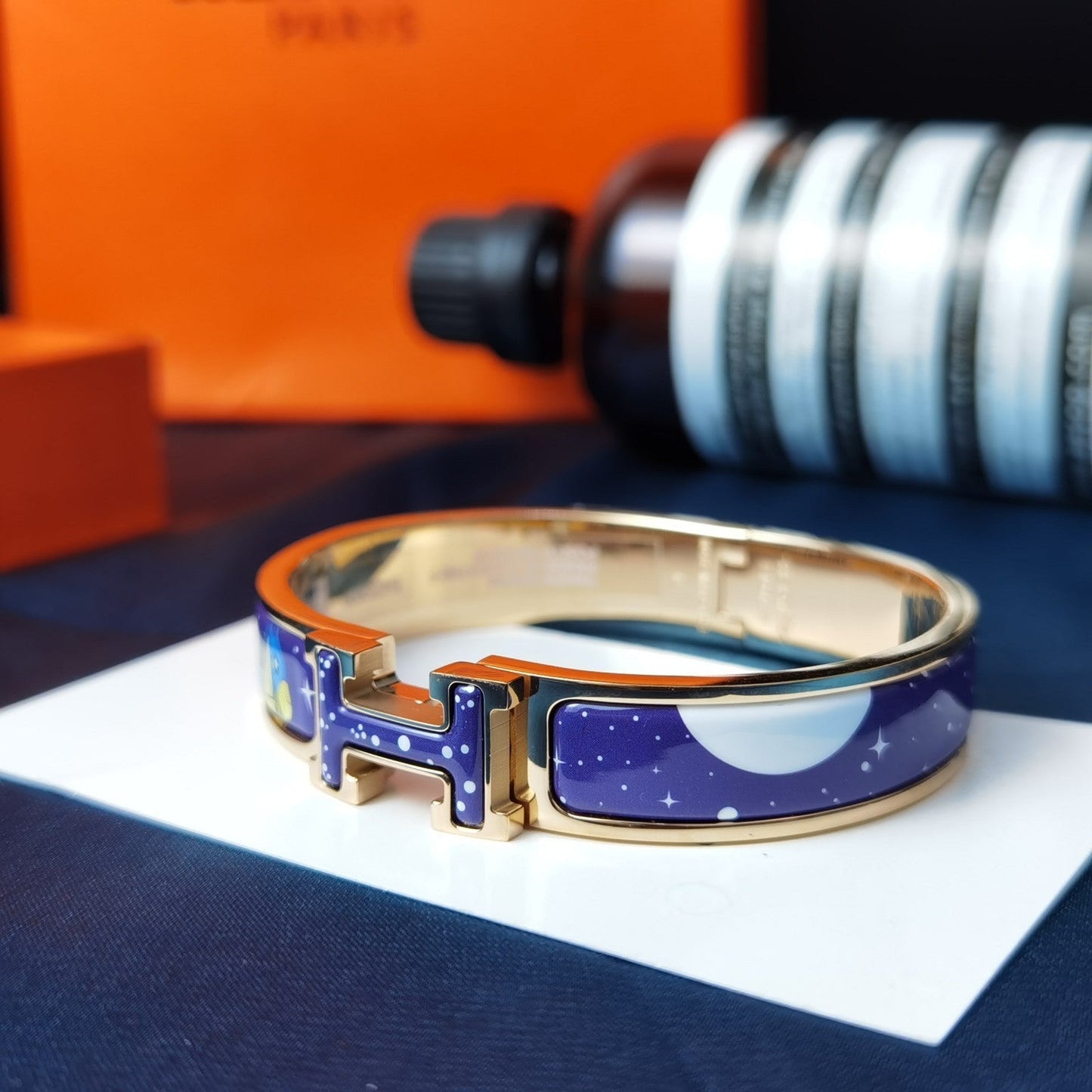 [Kincade Jewelery]H STAR AND MOON BRACELET 12MM