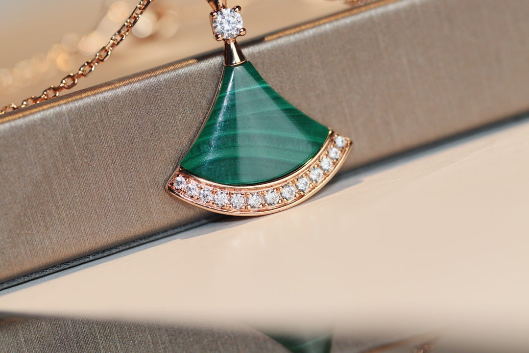 [Kincade Jewelery]DREAM NECKLACE MALACHITE DIAMOND