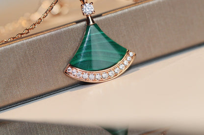 [Kincade Jewelery]DREAM NECKLACE MALACHITE DIAMOND