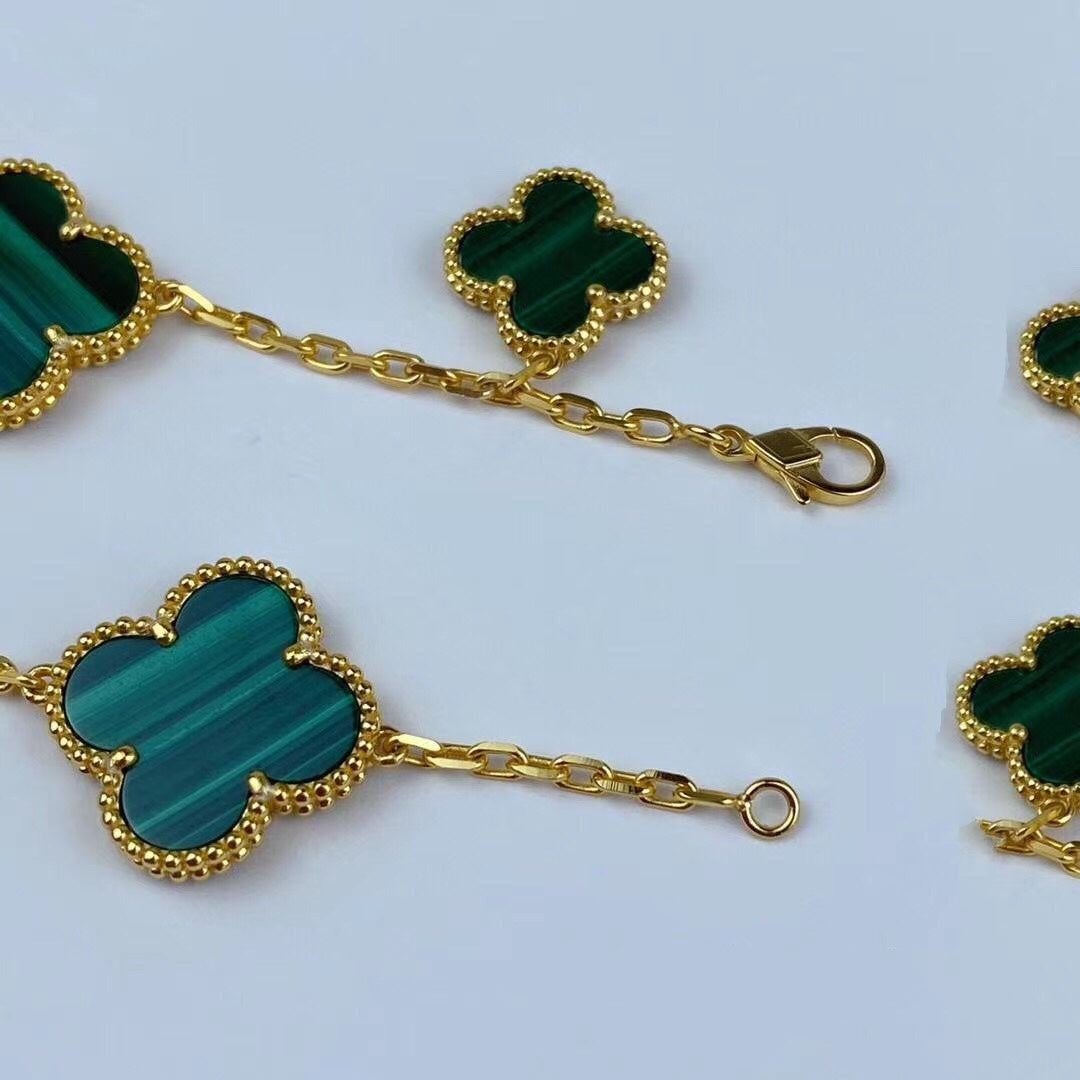 [Kincade Jewelery]MAGIC Kincade MALACHITE GOLD BRACELET 5 MOTIFS
