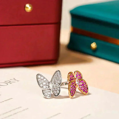 [Kincade Jewelery]TWIN BUTTERFLY DIAMOND RING