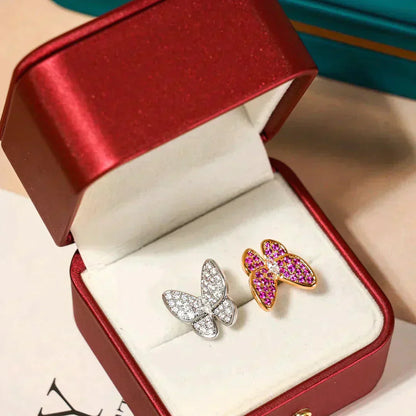 [Kincade Jewelery]TWIN BUTTERFLY DIAMOND RING