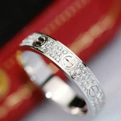 [Kincade Jewelery]LOVE RING 3.6MM DIAMOND PAVED