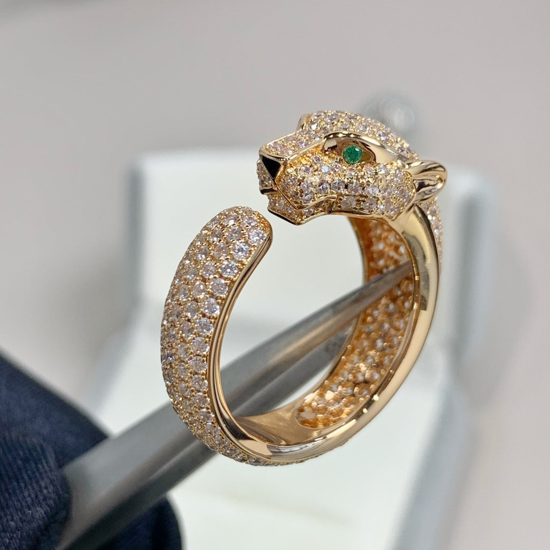 [Kincade Jewelery]PANTHERE PINK GOLD DIAMOND RING