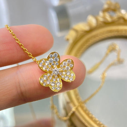 [Kincade Jewelery]FLOWER DIAMOND NECKLACE