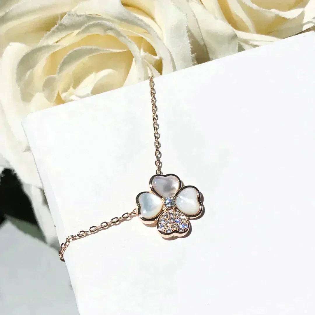 [Kincade Jewelery]Kincade MOP DIAMOND ROSE GOLD NECKLACE