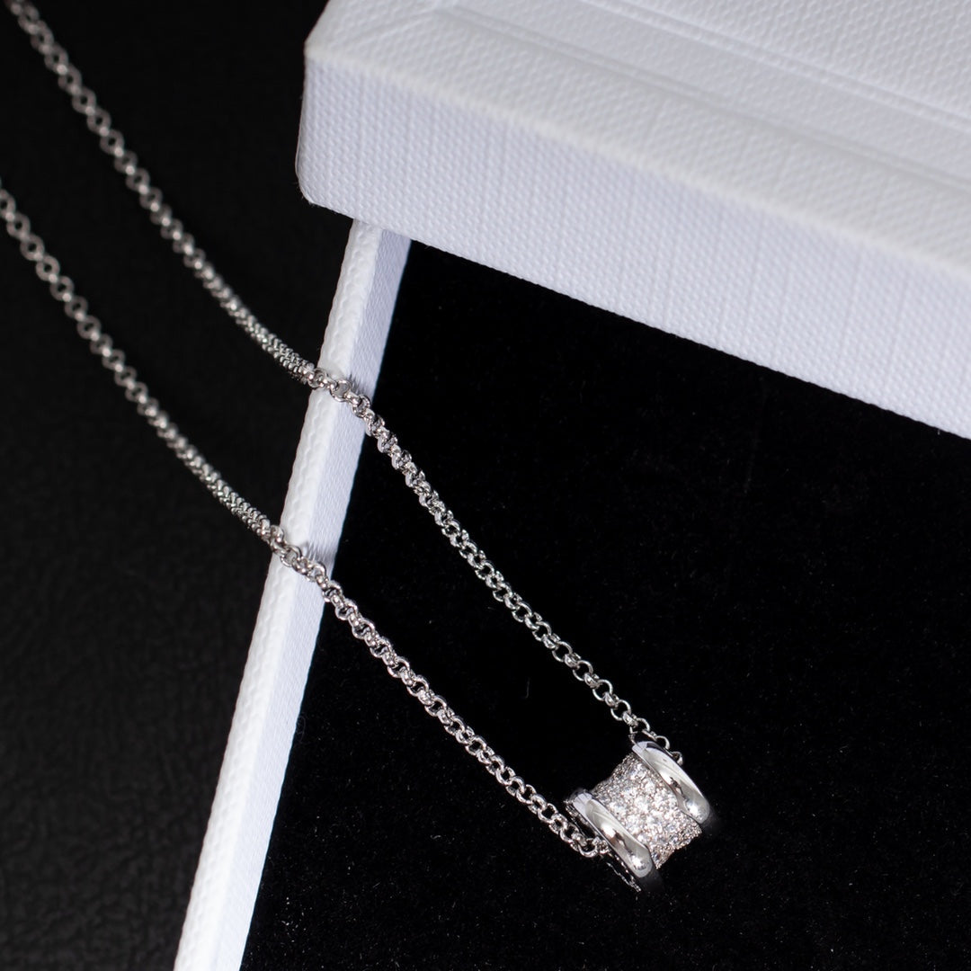 [Kincade Jewelery]ZERO 1 SILVER DIAMOND NECKLACE