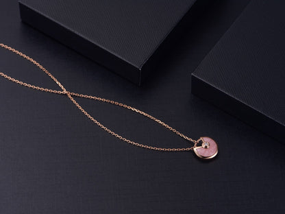 [Kincade Jewelery]AMULETTE ROSE GOLD PINK MOP NECKLACE