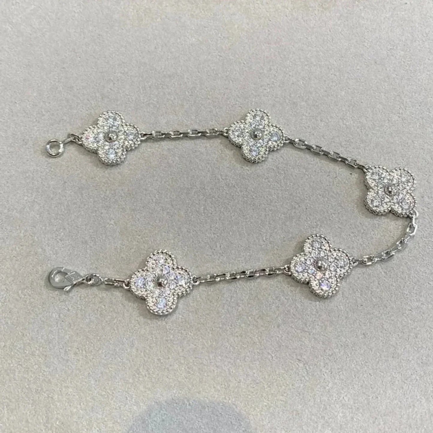 [Kincade Jewelery]Kincade 5 MOTIFS  DIAMOND BRACELET SILVER