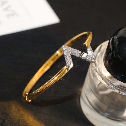 [Kincade Jewelery]VOLTE UPSITE DOWN GOLD DIAMOND BRACELET