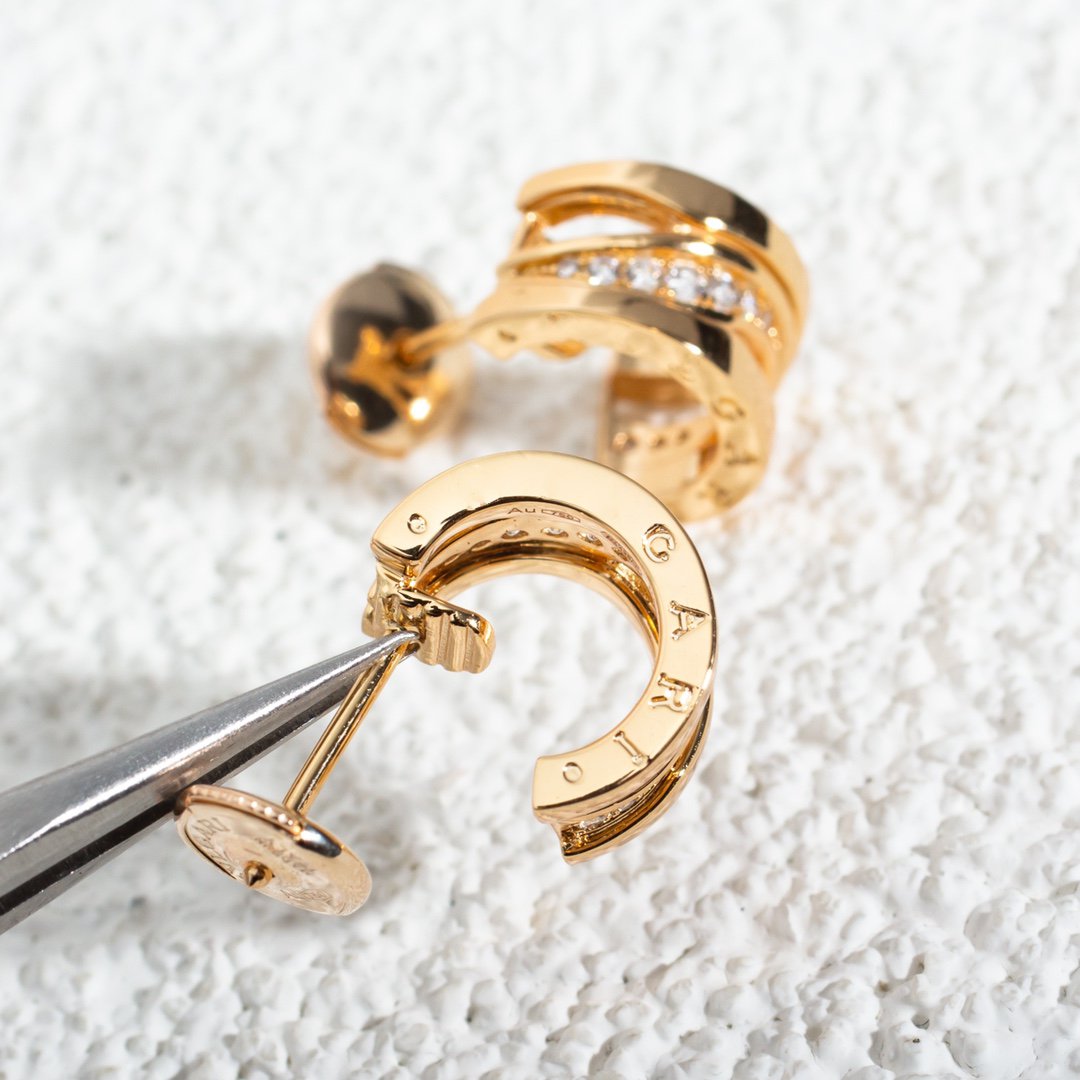 [Kincade Jewelery]ZERO 1 PINK GOLD DIAMONDS EARRINGS