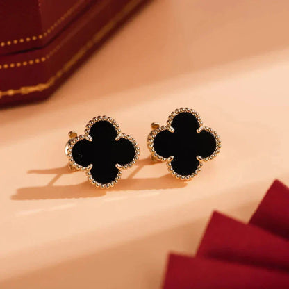 [Kincade Jewelery]Kincade MEDIUM 1 MOTIFS  ONYX STUD EARRINGS