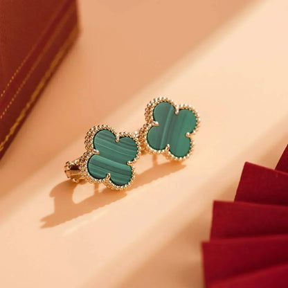 [Kincade Jewelery]Kincade MEDIUM 1 MOTIFS MALACHITE  EARRINGS