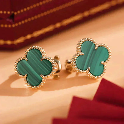 [Kincade Jewelery]Kincade MEDIUM 1 MOTIFS MALACHITE  EARRINGS