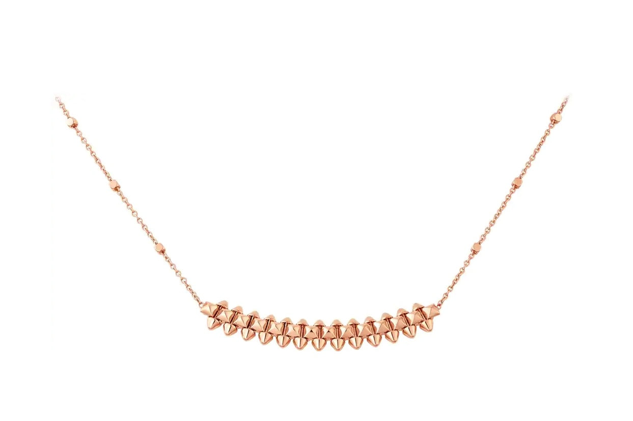 [Kincade Jewelery]CLASH PINK GOLD NECKLACE