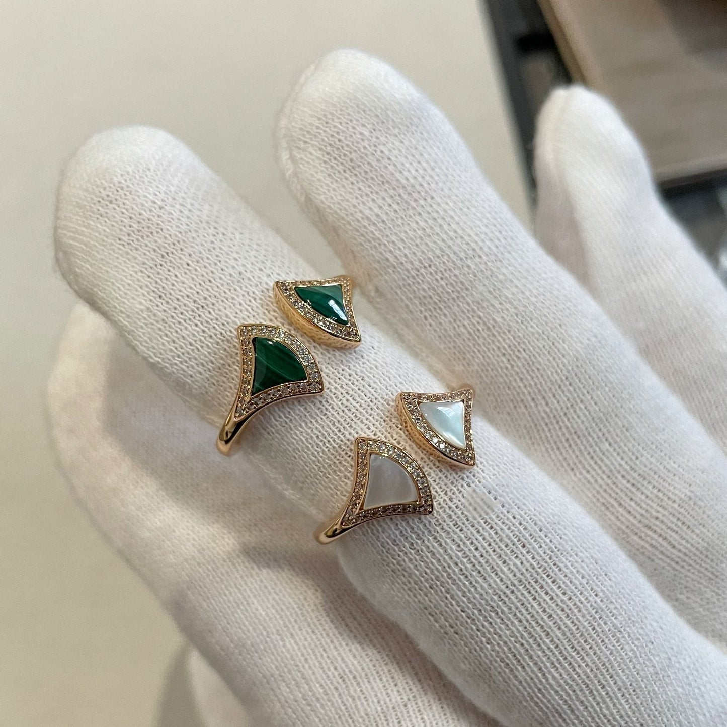 [Kincade Jewelery]DREAM MOP DIAMOND OPEN RING