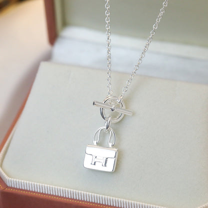 [Kincade Jewelery]POP H PEDANT SILVER NECKLACE