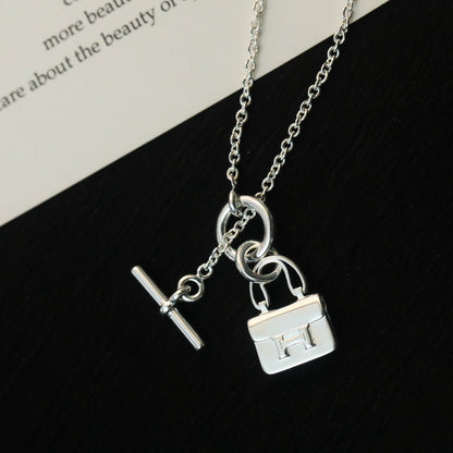 [Kincade Jewelery]POP H PEDANT SILVER NECKLACE