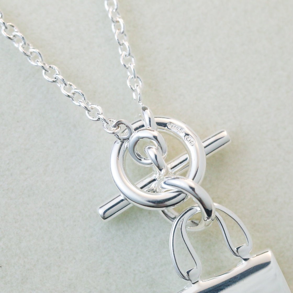 [Kincade Jewelery]POP H PEDANT SILVER NECKLACE