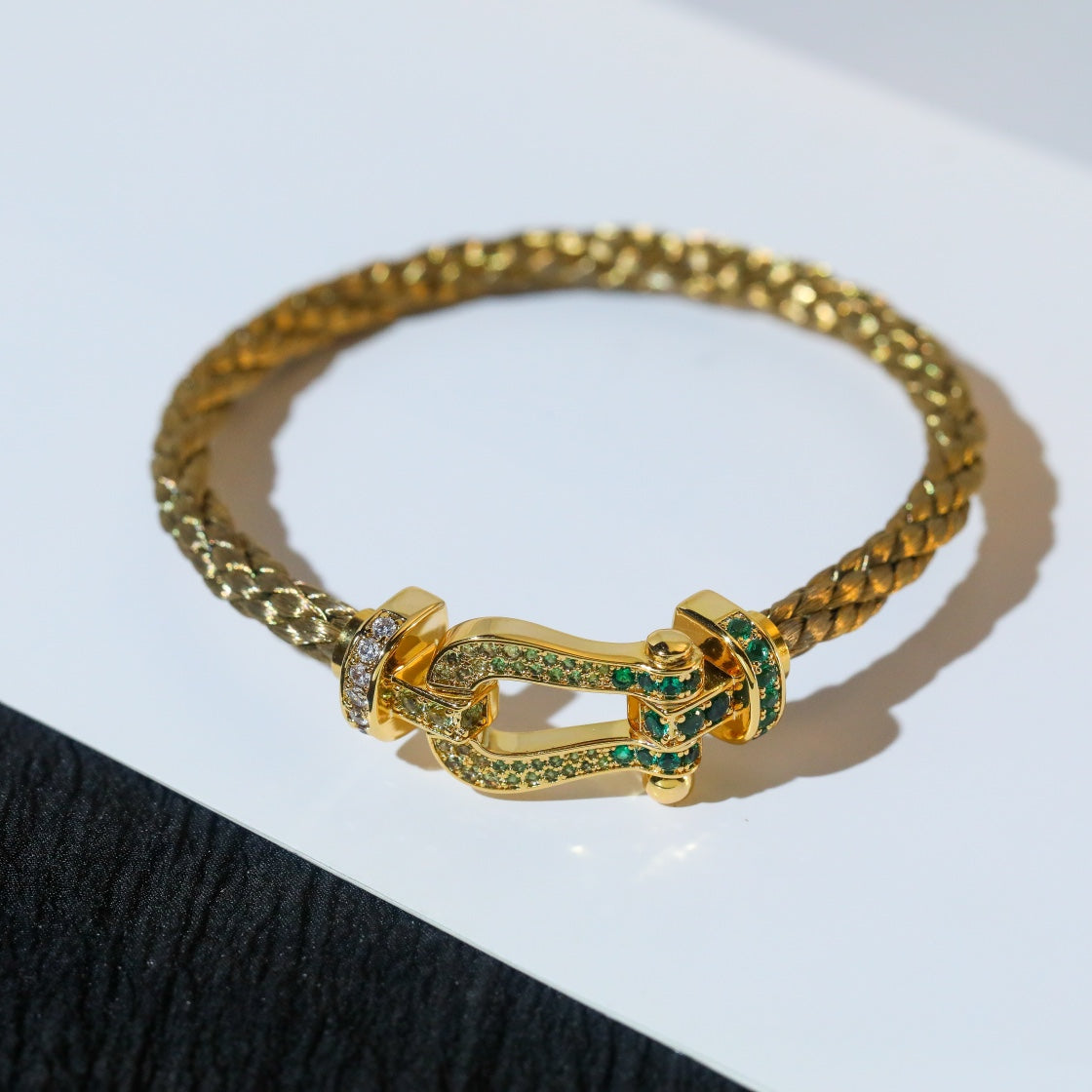 [Kincade Jewelery]FORCE 10 GOLD GREEN DIAMOND PAVED