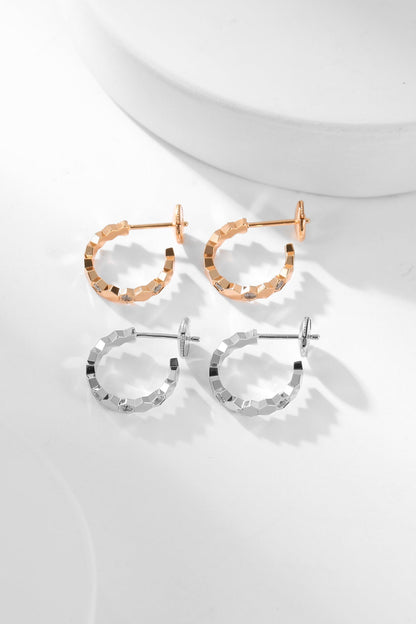 [Kincade Jewelery]BEE LOVE DIAMOND HOOP EARRINGS