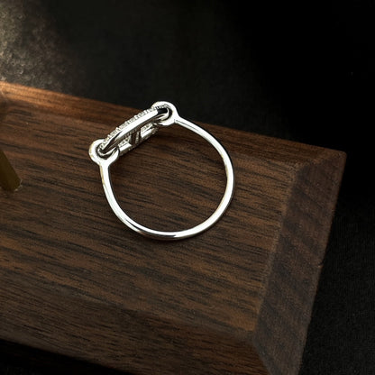 [Kincade Jewelery]RONDE SMALL SILVER DIAMOND RING