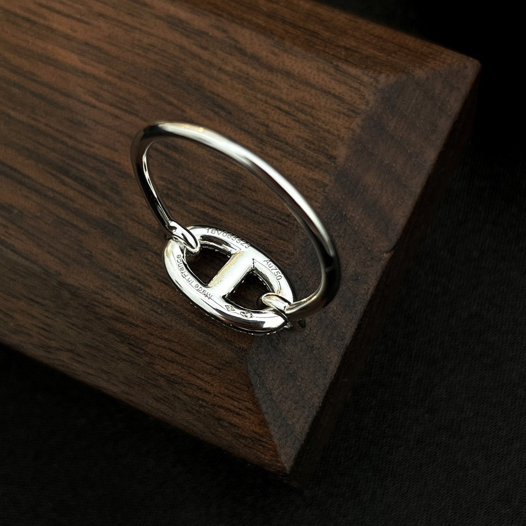 [Kincade Jewelery]RONDE SMALL SILVER DIAMOND RING