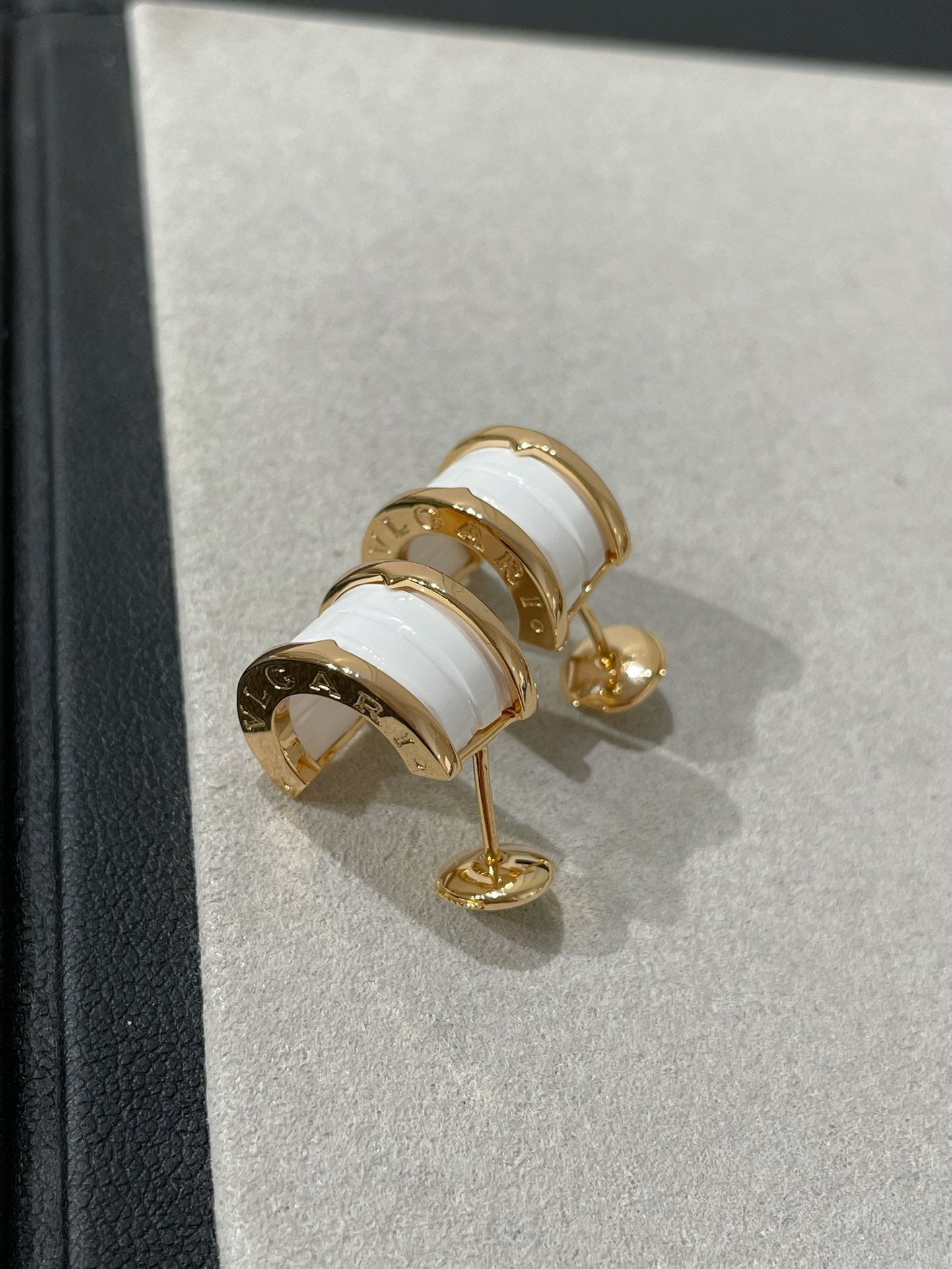 [Kincade Jewelery]ZERO 1 PINK GOLD CERAMIC EARRINGS