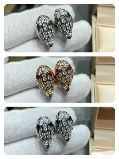 [Kincade Jewelery]SERPENT DIAMOND STUD EARRINGS