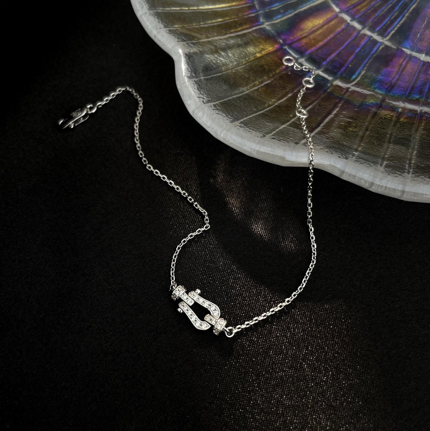 [Kincade Jewelery]FORCE 10 FULL DIAMOND BUCKLE CHAIN LINK MINI MODEL