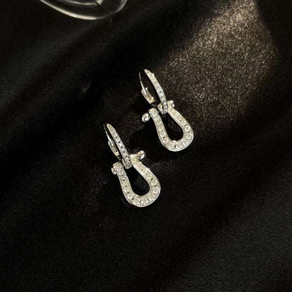 [Kincade Jewelery]FORCE 10 FULL DIAMOND DROP EARRINGS MEDIUM MODEL