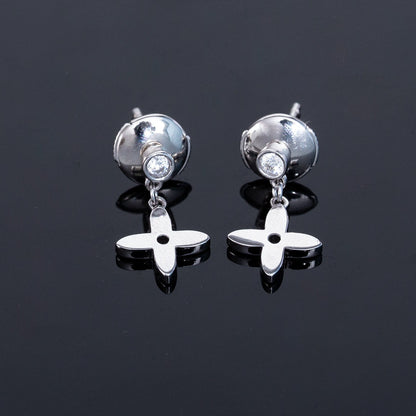 [Kincade Jewelery]VIDYLLE SILVER DIAMOND MINI DROP EARRINGS