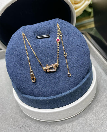 [Kincade Jewelery]FORCE 10 DIAMOND PINK GOLD NECKLACE