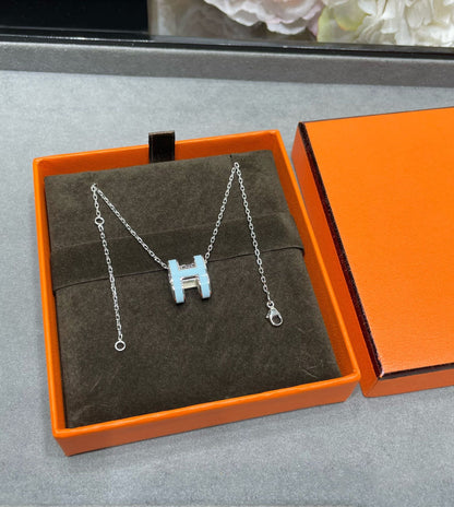 [Kincade Jewelery]POP H SKY BLUE NECKLACE
