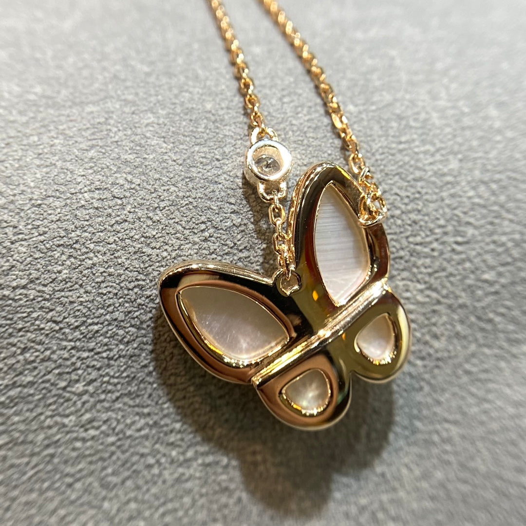 [Kincade Jewelery]BUTTERFLY MOP DIAMOND NECKLACE