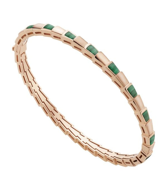 [Kincade Jewelery]SERPENTI BRACELET PINK GOLD MALACHITE