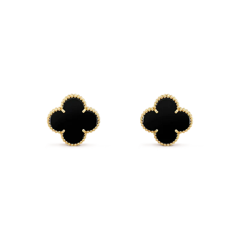 [Kincade Jewelery]Kincade MEDIUM 1 MOTIFS  ONYX STUD EARRINGS