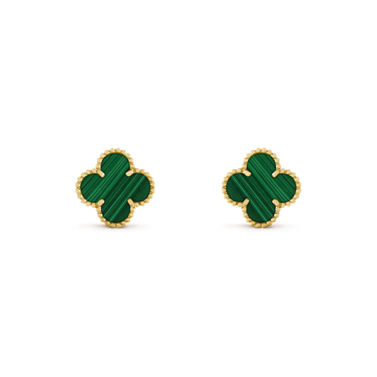 [Kincade Jewelery]Kincade MEDIUM 1 MOTIFS MALACHITE  EARRINGS
