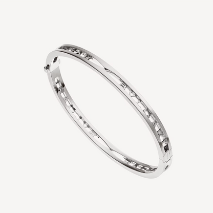 [Kincade Jewelery]ZERO 1 SPIRAL LOGO SILVER BRACELET