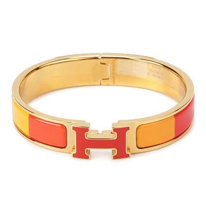 [Kincade Jewelery]H BRACELET ORANGE RAINBOW CERAMIC