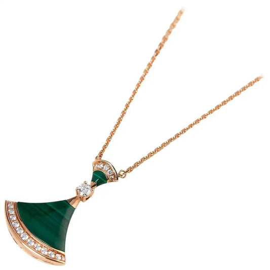 [Kincade Jewelery]DREAM NECKLACE MALACHITE DIAMOND