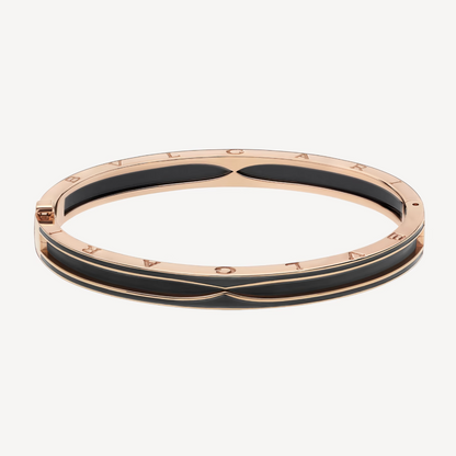 [Kincade Jewelery]ZERO 1 PINK GOLD WITH MATTE BLACK CERAMIC BRACELET