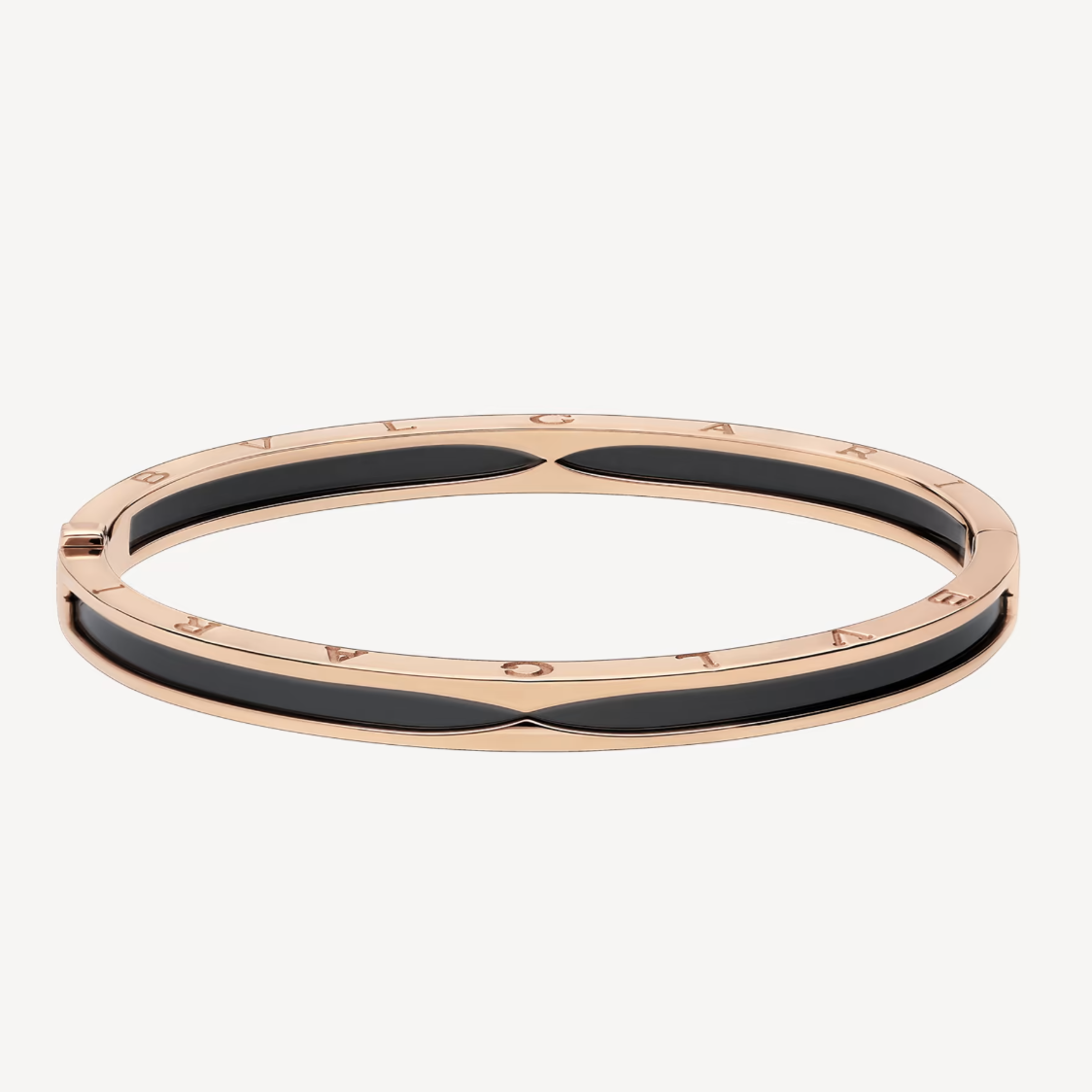 [Kincade Jewelery]ZERO 1 PINK GOLD WITH BLACK CERAMIC BRACELET