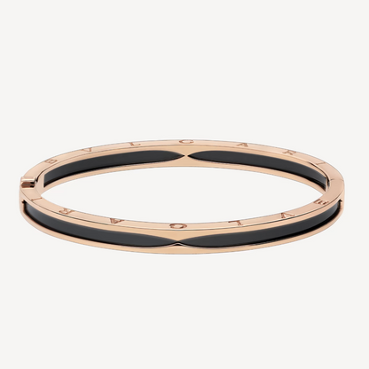 [Kincade Jewelery]ZERO 1 PINK GOLD WITH BLACK CERAMIC BRACELET