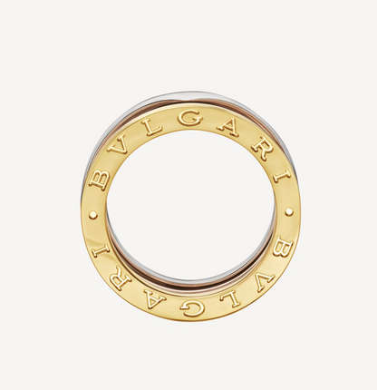 [Kincade Jewelery]ZERO 1 THREE-BAND ROSE WHITE AND YELLOW RING