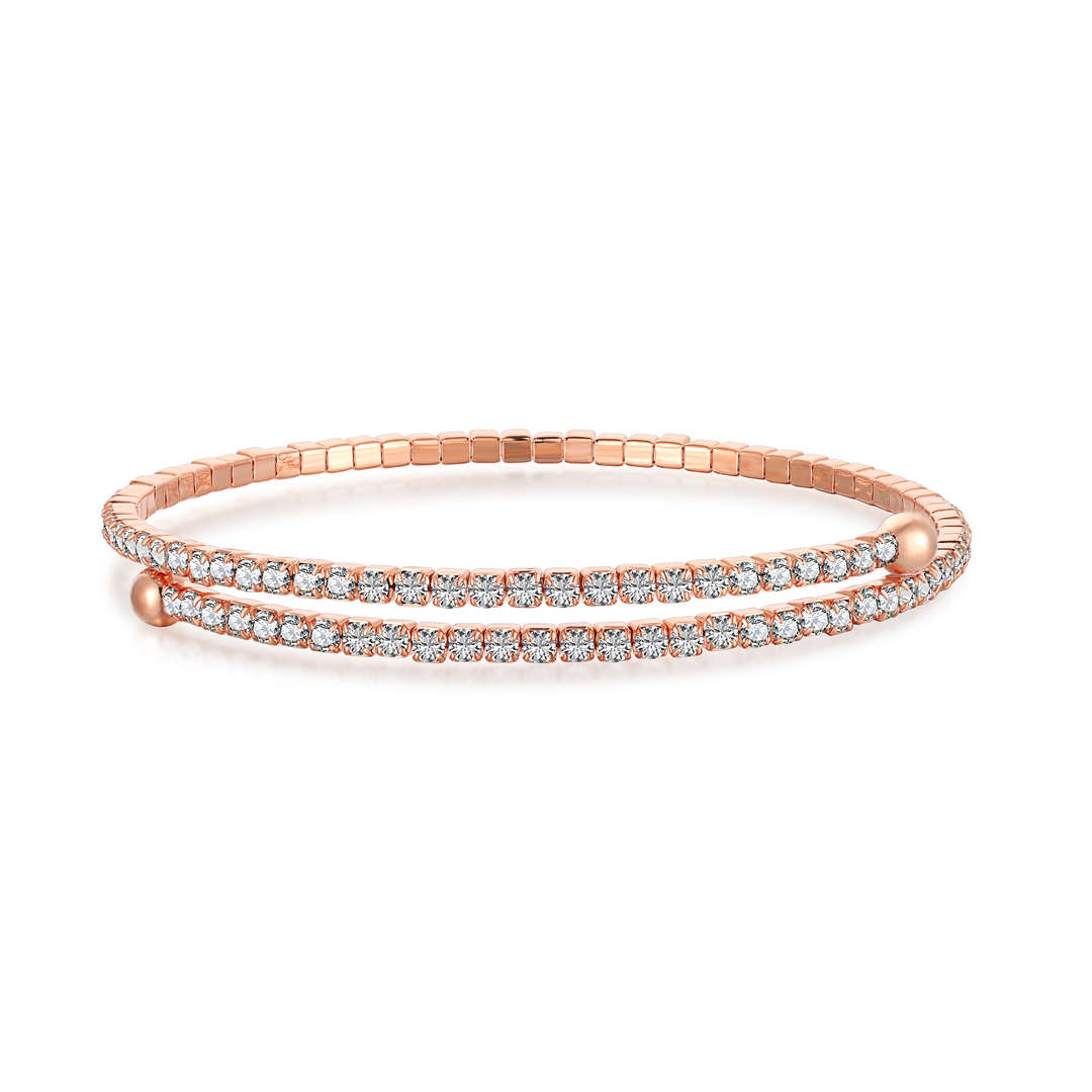 [Kincade Jewelery]Row of Diamonds Round Fashion Bracelet