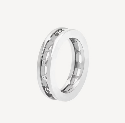 [Kincade Jewelery]ZERO 1 ONE-BAND WITH OPENWORK LOGO SPIRAL RING